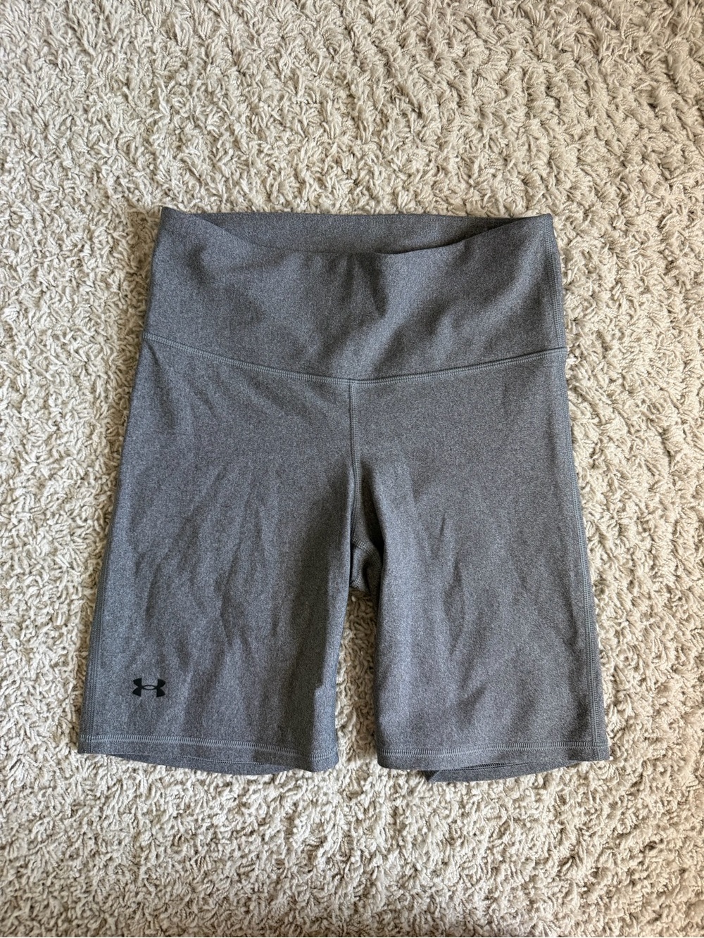 Under Armour Women's Charcoal Gray High-Rise Bike Shorts